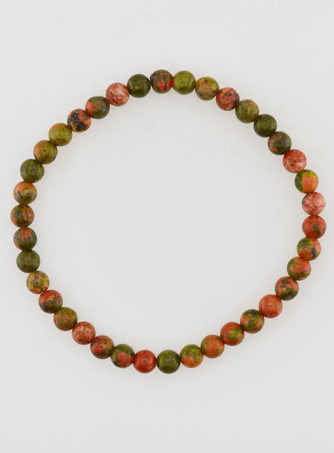 Edeldtein Armband aus Unakit - 4mm (pic 1)