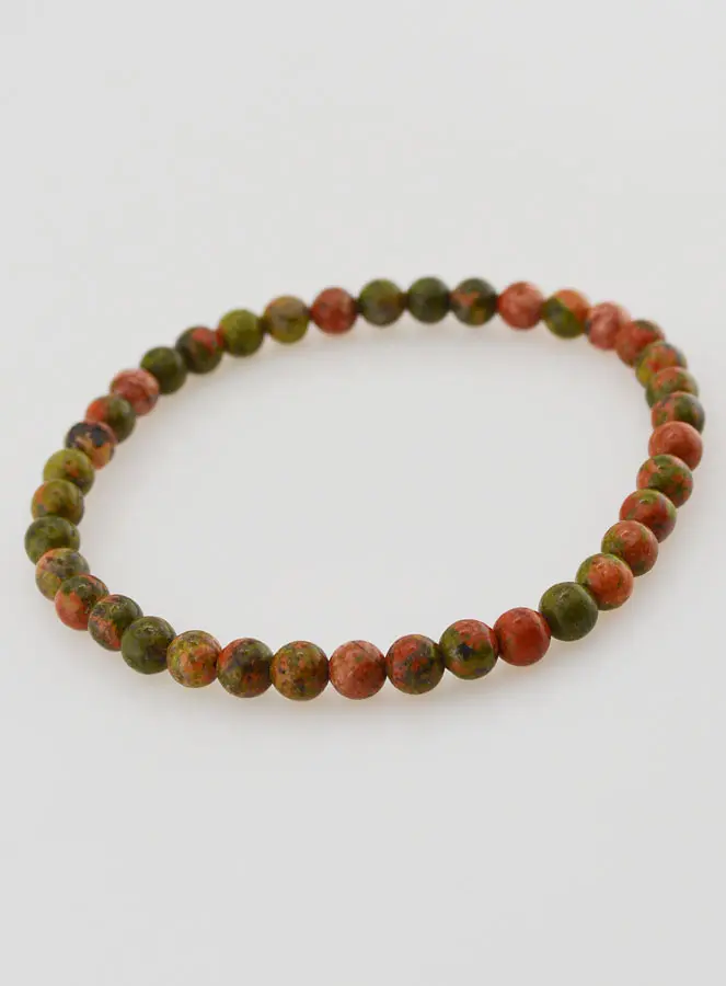 Edeldtein Armband aus Unakit - 4mm (pic 2)