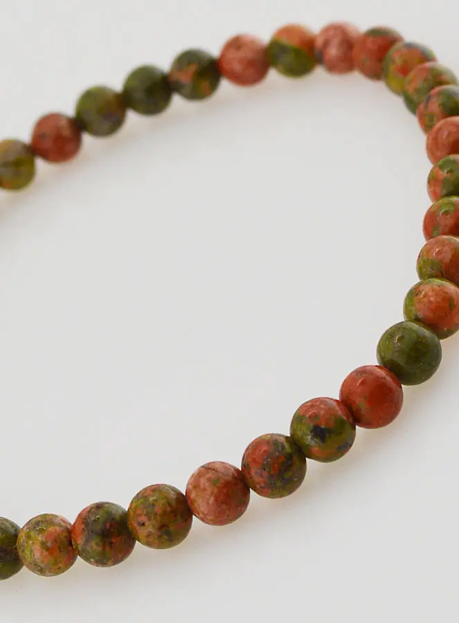 Edeldtein Armband aus Unakit - 4mm (pic 4)