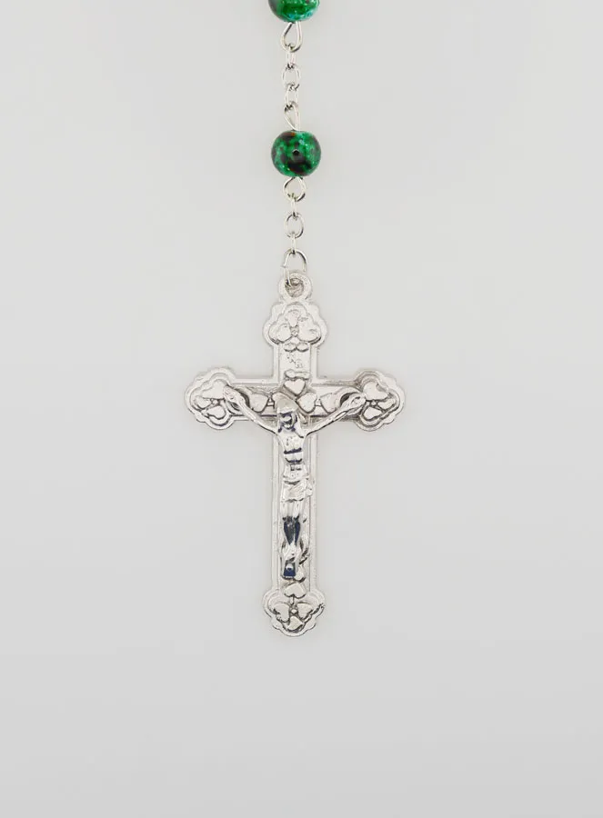 Rosenkranz aus Lourdes Perlmutt Grün (pic 3)
