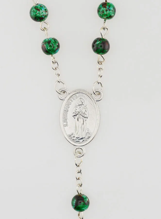 Rosenkranz aus Lourdes Perlmutt Grün (pic 4)