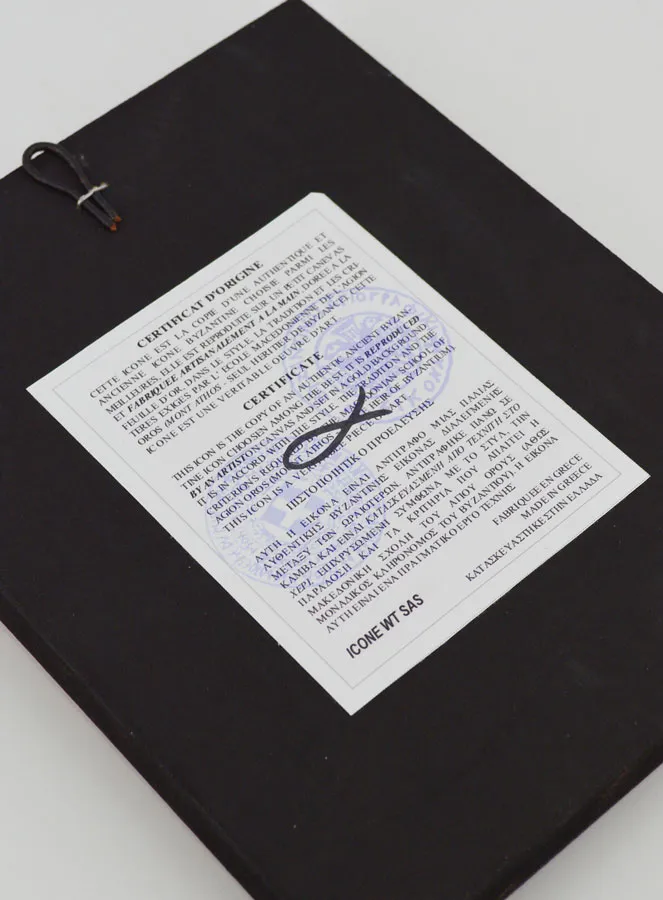 Byzantinische Religiöse Ikone des Heiligen Antonius - 18cm (pic 4)