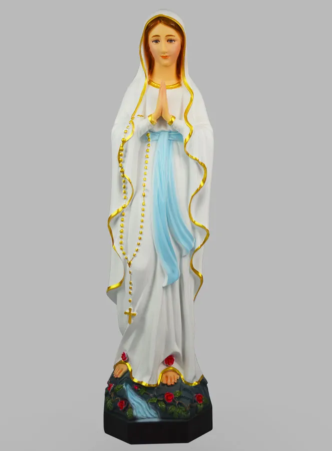 Religiöse Figur Unserer Lieben Frau von Lourdes Bemalt – 60 cm (pic 1)