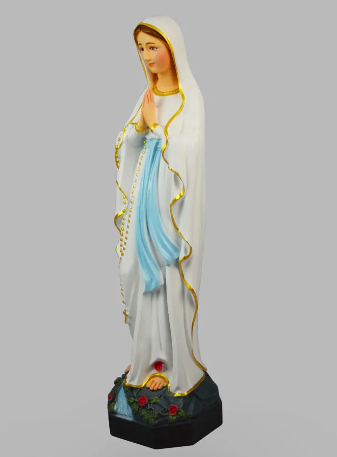 Religiöse Figur Unserer Lieben Frau von Lourdes Bemalt – 60 cm (pic 2)