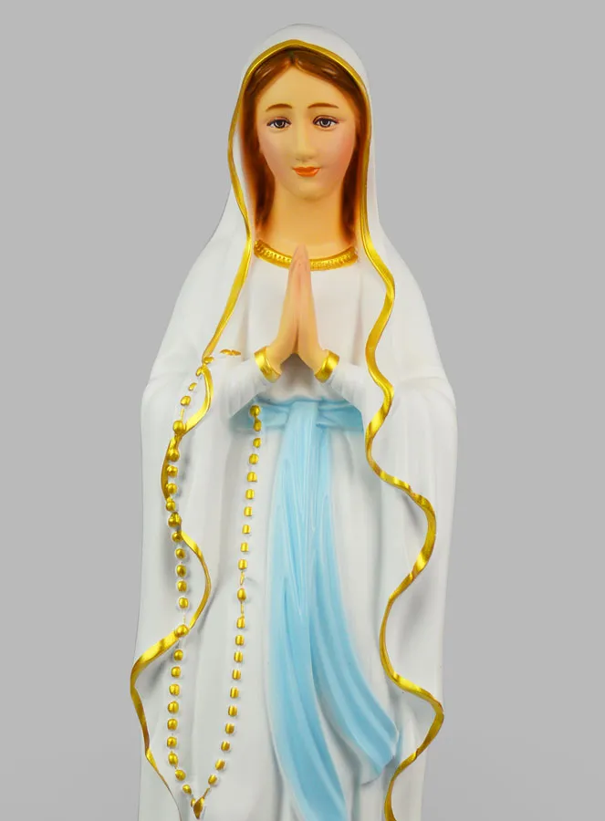 Religiöse Figur Unserer Lieben Frau von Lourdes Bemalt – 60 cm (pic 3)