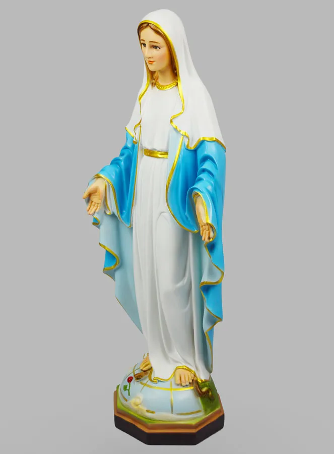 Religiöse Figur Wunderbare Jungfrau Handbemalt – 60 cm (pic 2)