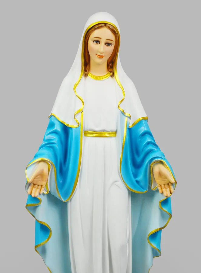 Religiöse Figur Wunderbare Jungfrau Handbemalt – 60 cm (pic 3)