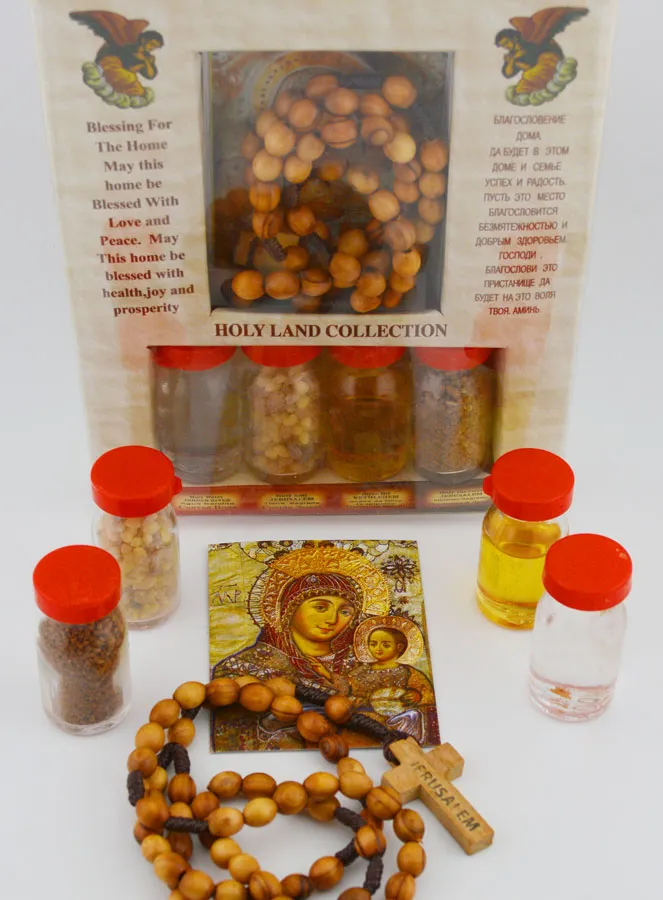 Set Jordan Wasser - Wasser, Rosenkranz, Weihrauch und Öl (pic 2)