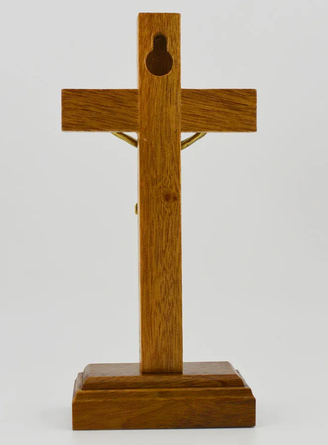 Kruzifix Mit Abnehmbarem Sockel - 14cm (pic 4)