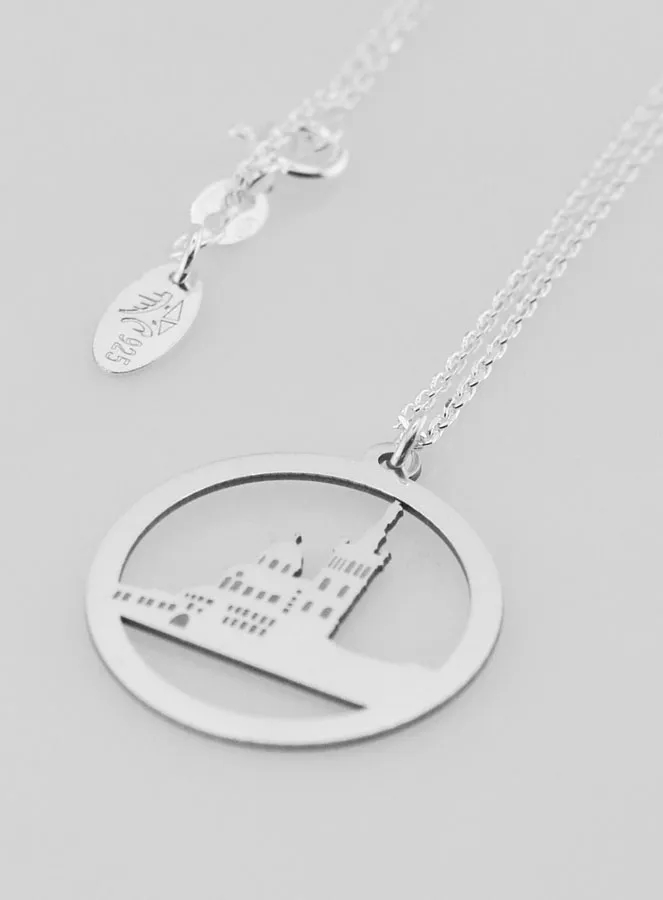 Religiöse Halskette Muttergottes von der Wache - 925er Silber (pic 1)