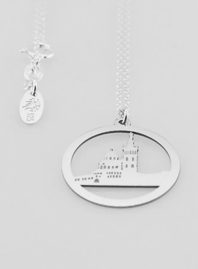 Religiöse Halskette Muttergottes von der Wache - 925er Silber (pic 3)
