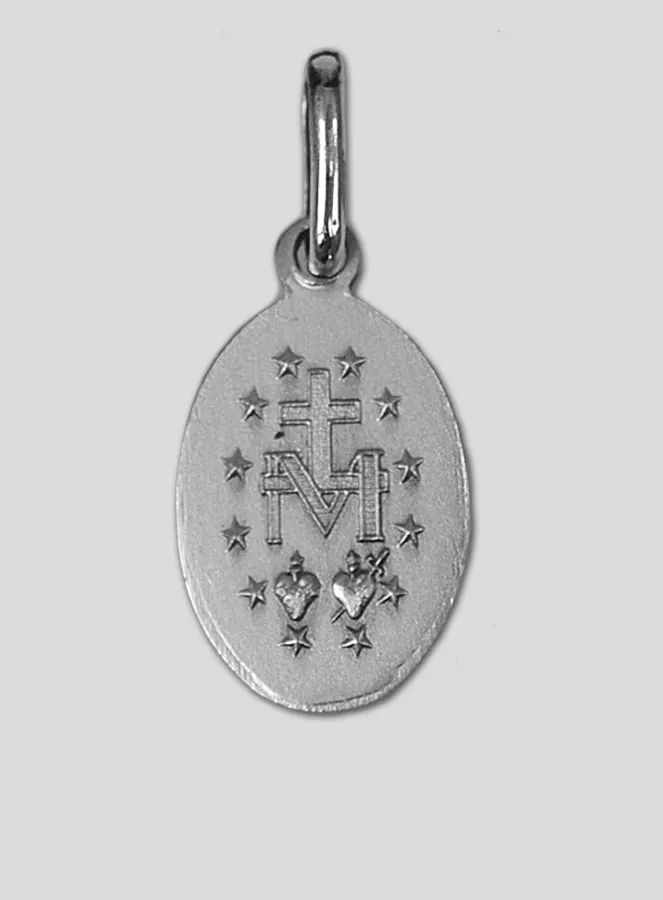 Wundertätige Medaille aus Massiv Silber 19 mm (pic 3)