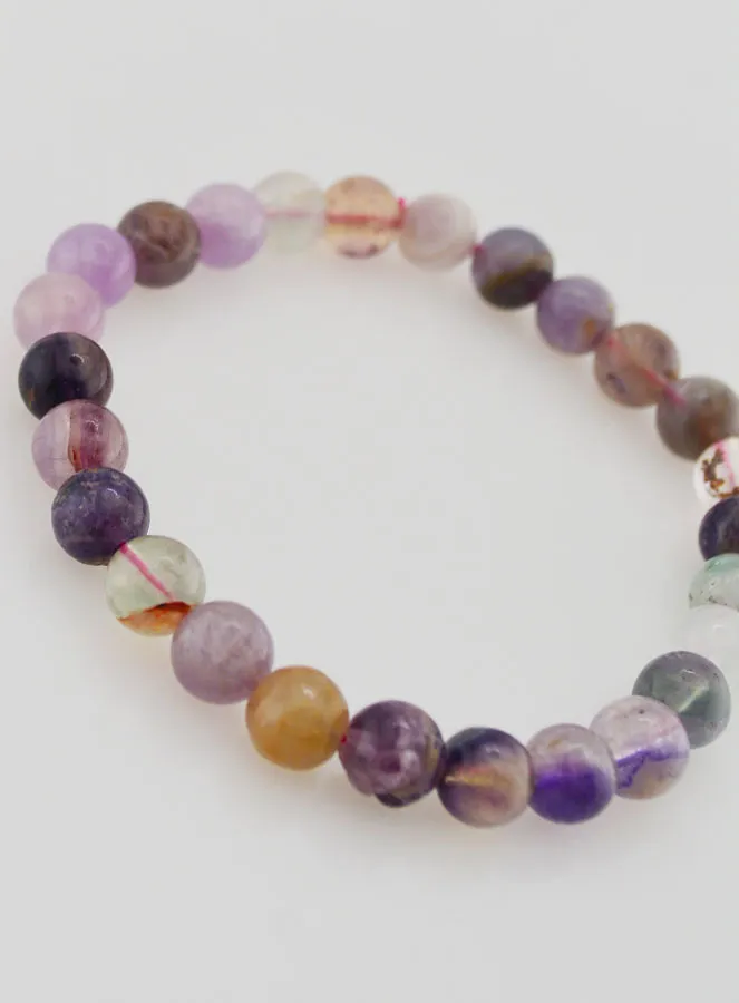 Edelstein Armband aus Buntem Fluorit AA - 6 mm (pic 3)
