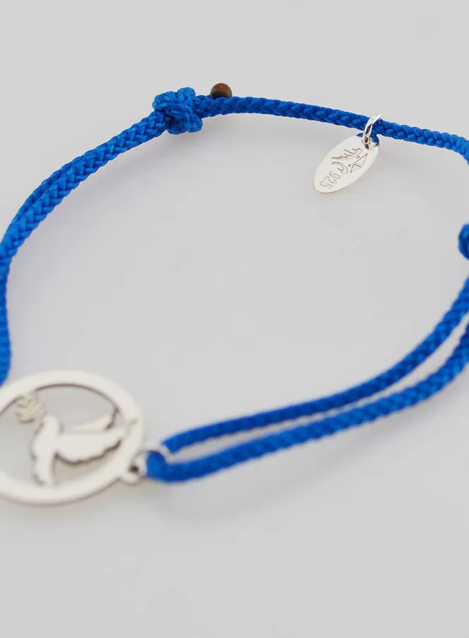 Armband aus Silber und Kordel – Heiliger Geist (pic 4)