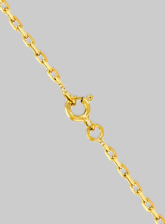 Halskette 50 cm Vergoldet - 1,4 mm Anker Kette (pic 3)