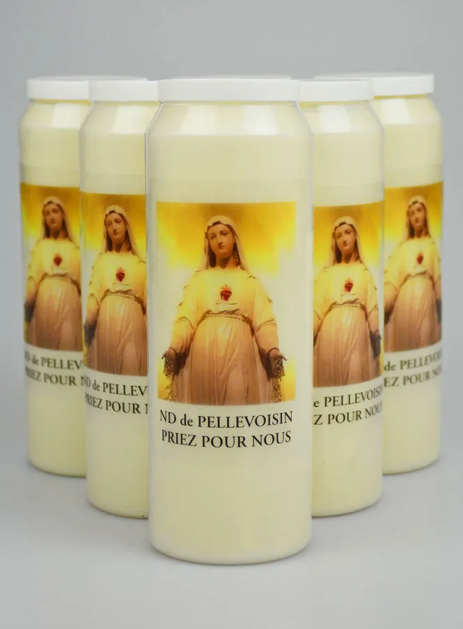 6 Novenen-Kerzen Muttergottes von Pellevoisin (pic 1)
