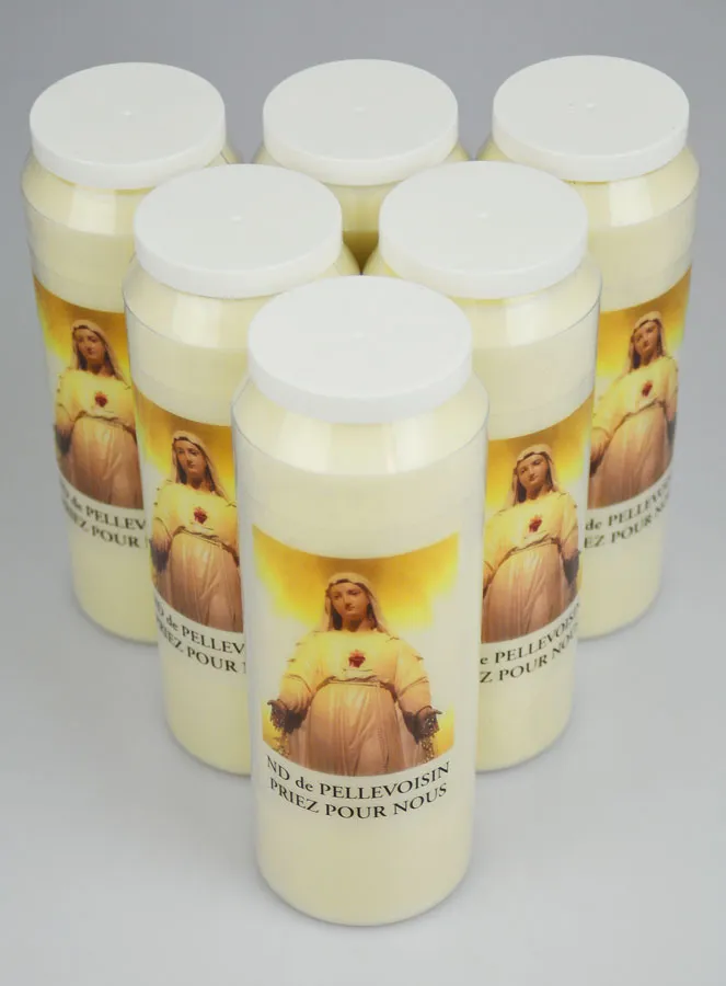 6 Novenen-Kerzen Muttergottes von Pellevoisin (pic 2)