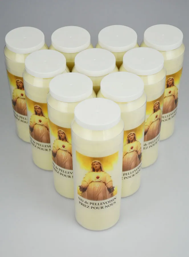 Set 10 Novenen-Kerzen Madonna von Pellevoisin (pic 2)