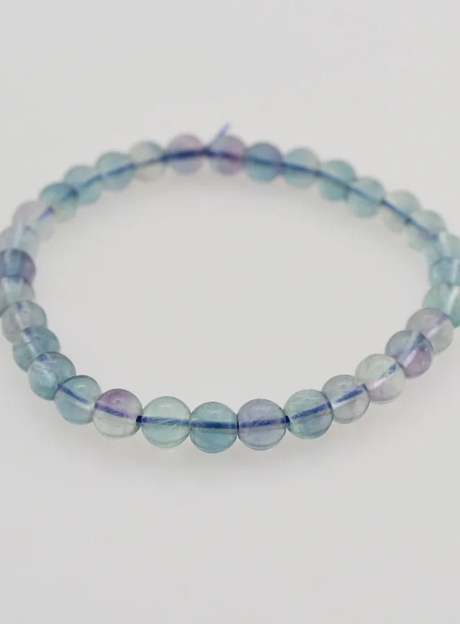 Edelstein Armband aus Blauem Fluorit AA - 6 mm (pic 2)