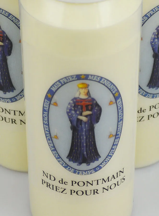 Set 3 Novenen-Kerzen zur Muttergottes von Pontmain (pic 4)