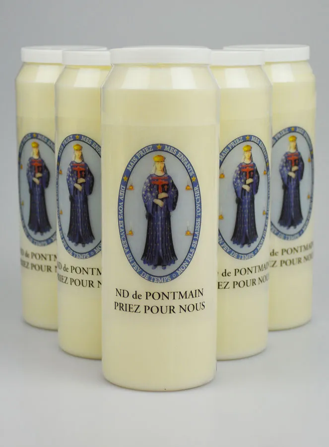 Set 6 Novenen-Kerzen zur Muttergottes von Pontmain (pic 1)