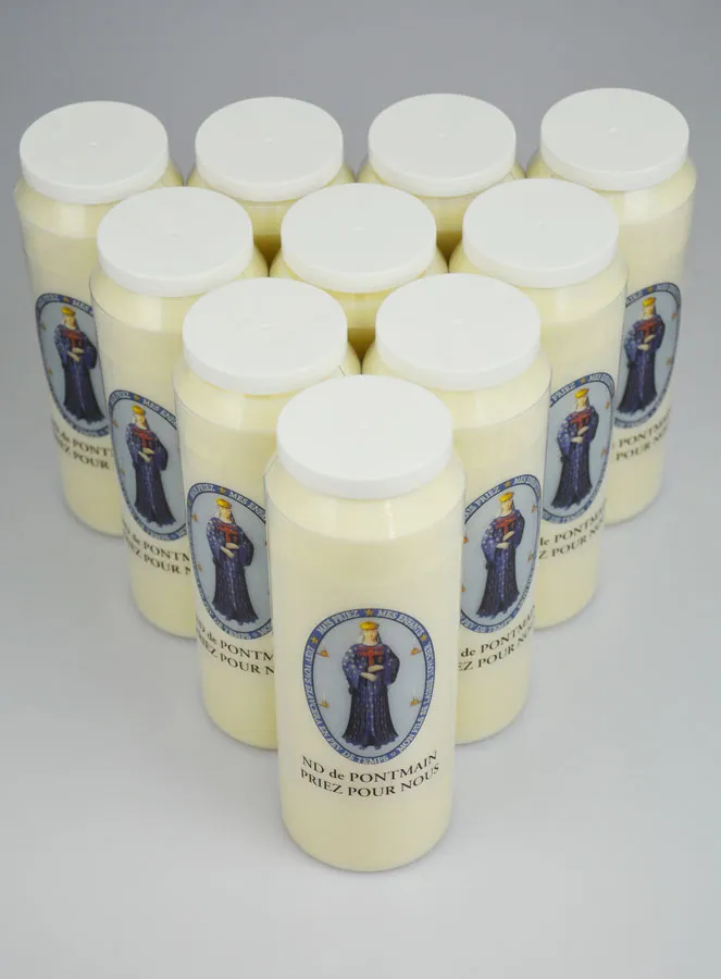 Set 10 Novenen-Kerzen zur Muttergottes von Pontmain (pic 2)