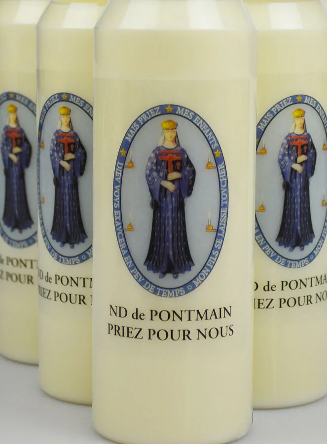 Set 10 Novenen-Kerzen zur Muttergottes von Pontmain (pic 3)
