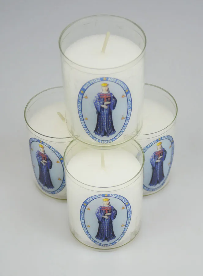 Set 4 Votivkerzen Gottesmutter von Pontmain (pic 2)