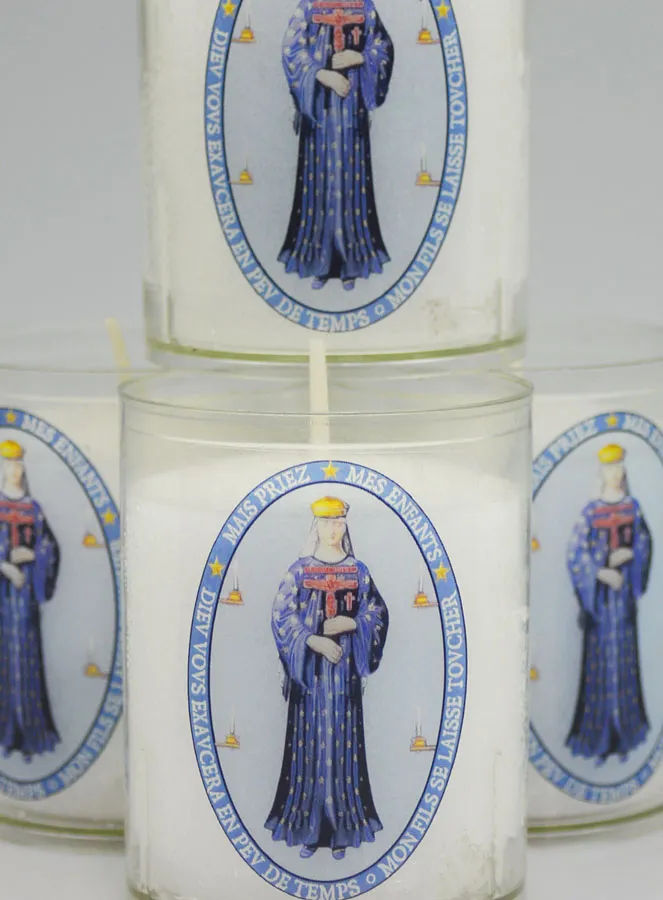 Set 4 Votivkerzen Gottesmutter von Pontmain (pic 3)