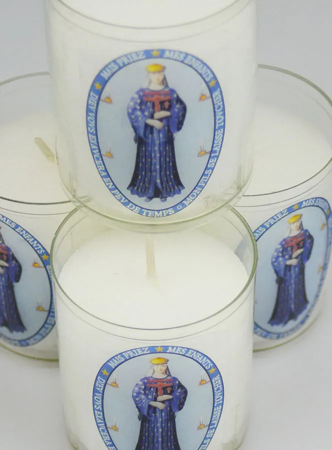 Set 4 Votivkerzen Gottesmutter von Pontmain (pic 4)