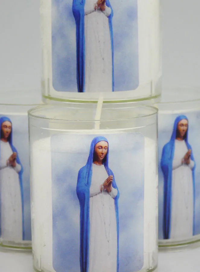 Set 4 Votivkerzen Gottesmutter von Kibeho (pic 3)