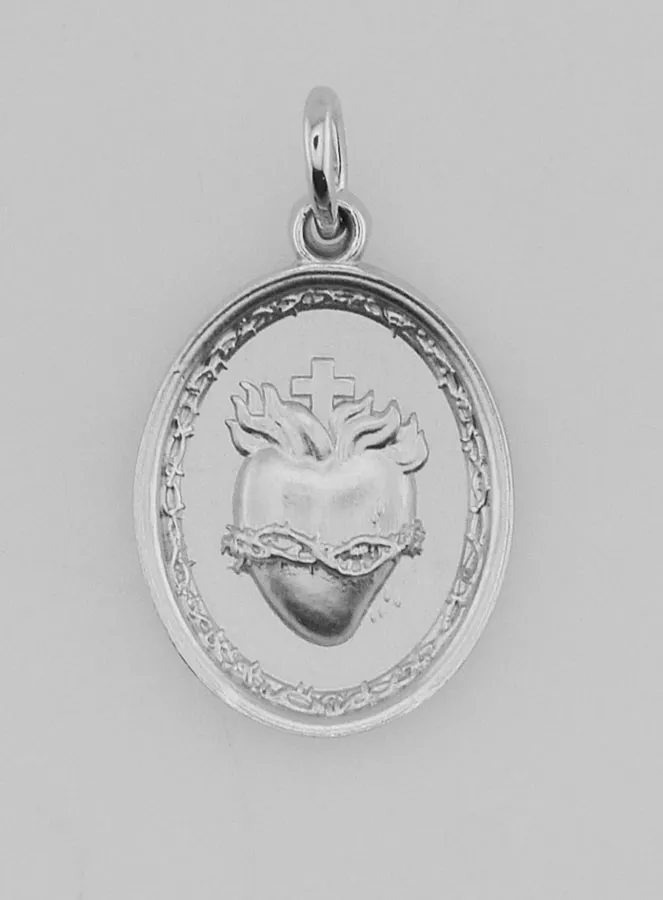 Silber Anhänger Heiliges Herz Jesu - 19mm (pic 1)