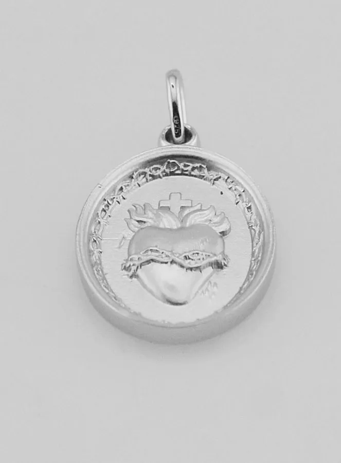 Silber Anhänger Heiliges Herz Jesu - 19mm (pic 2)