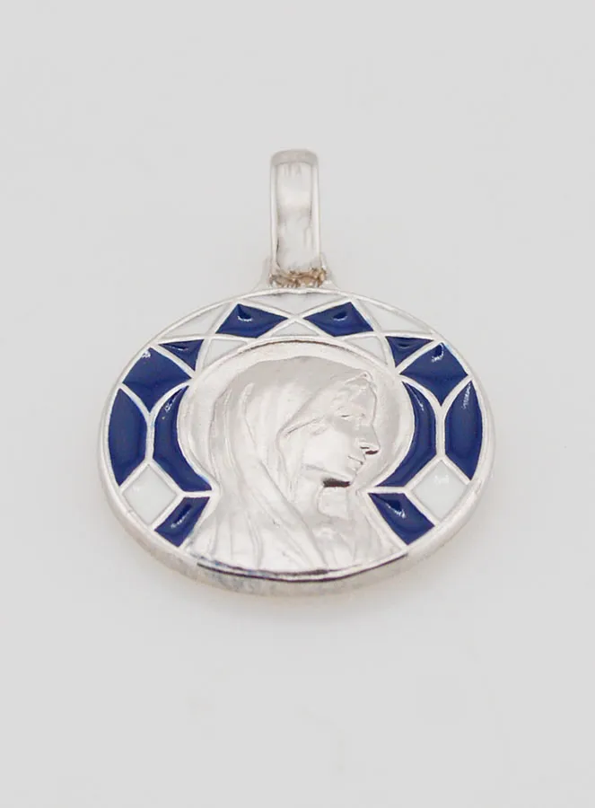 Medaille Gottesmutter und Lourdes Doppelseitig - 18mm (pic 2)