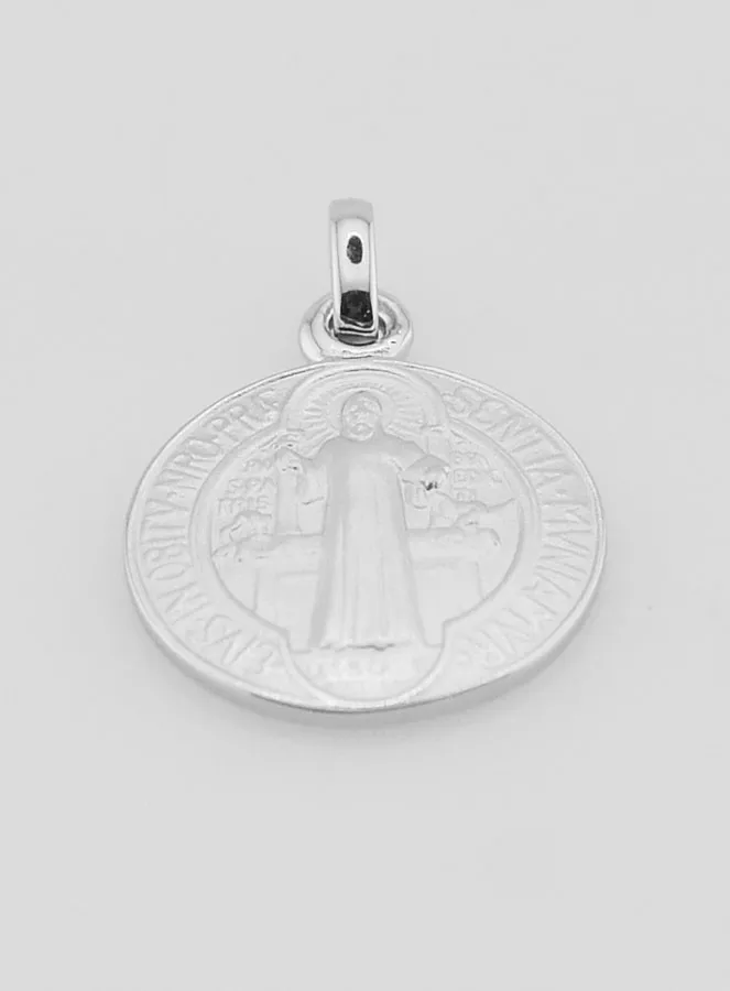 Medaille des Heiligen Benedikt Silber - 16mm (pic 4)