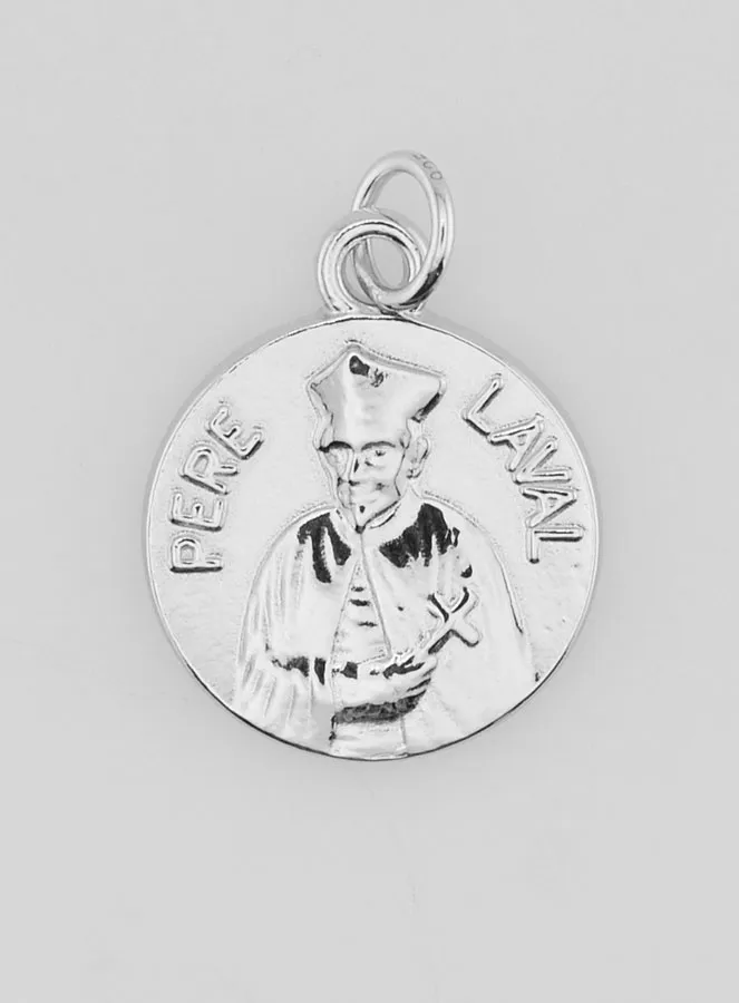 Silber Anhänger Pater Laval - 18mm (pic 1)