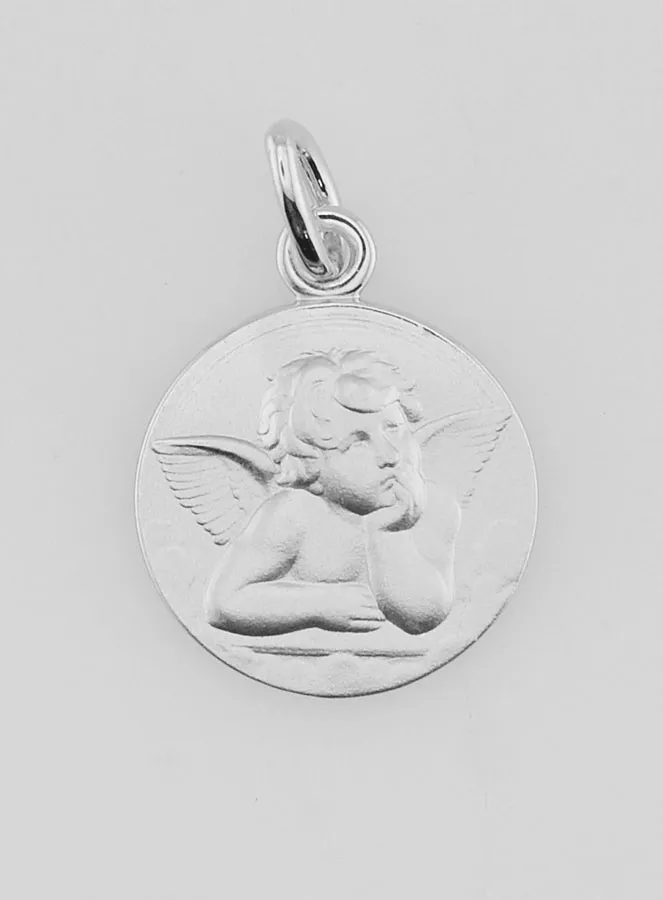 Taufgeschenk - Anhänger Schutzengel aus Silber 16mm (pic 1)