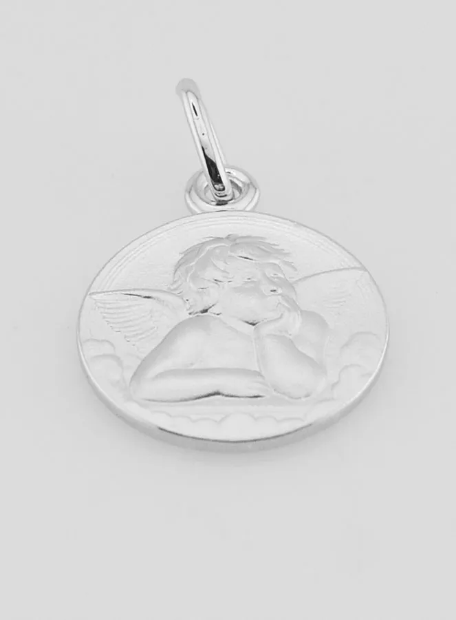 Taufgeschenk - Anhänger Schutzengel aus Silber 16mm (pic 2)