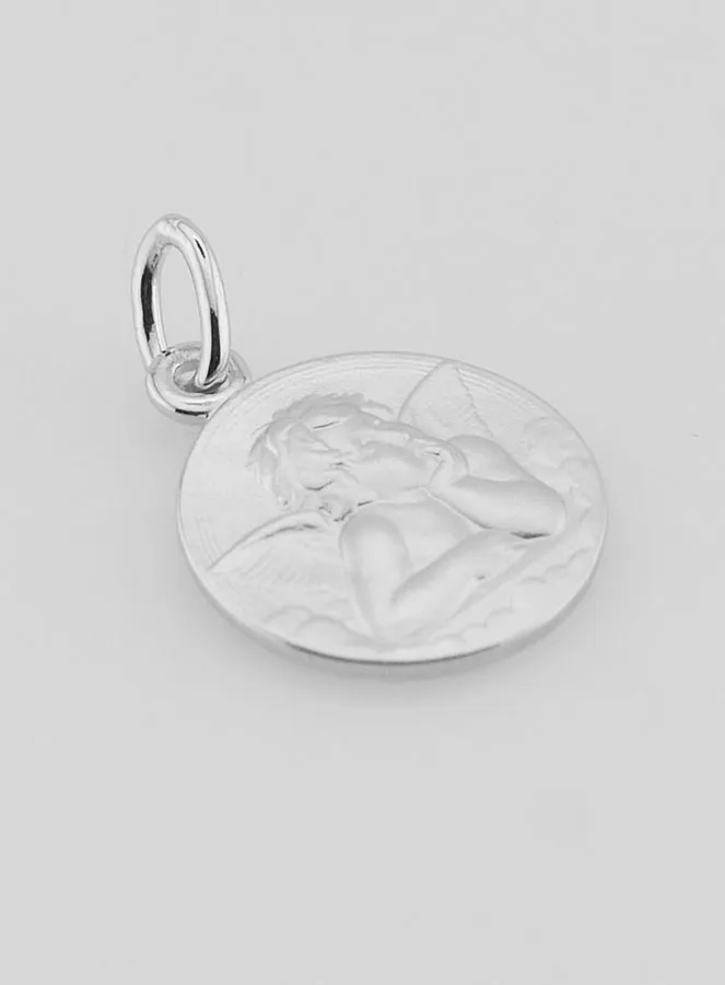 Taufgeschenk - Anhänger Schutzengel aus Silber 16mm (pic 3)
