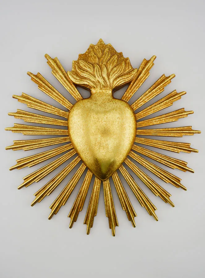 Ex Voto Wanddekoration Strahlendes Herz - 25cm (pic 1)