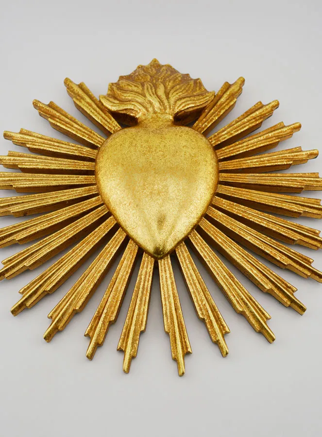 Ex Voto Wanddekoration Strahlendes Herz - 25cm (pic 2)