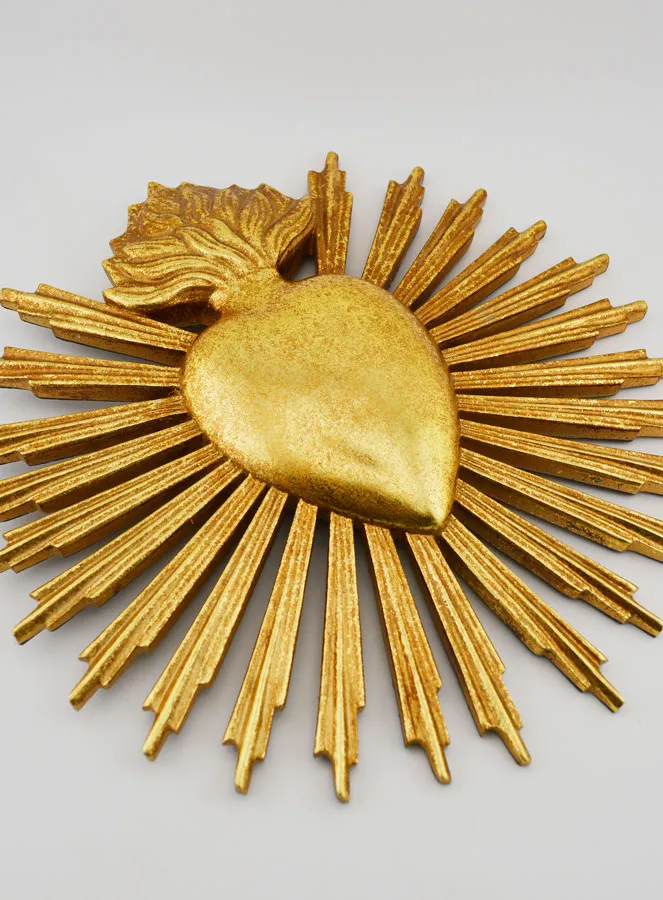 Ex Voto Wanddekoration Strahlendes Herz - 25cm (pic 3)