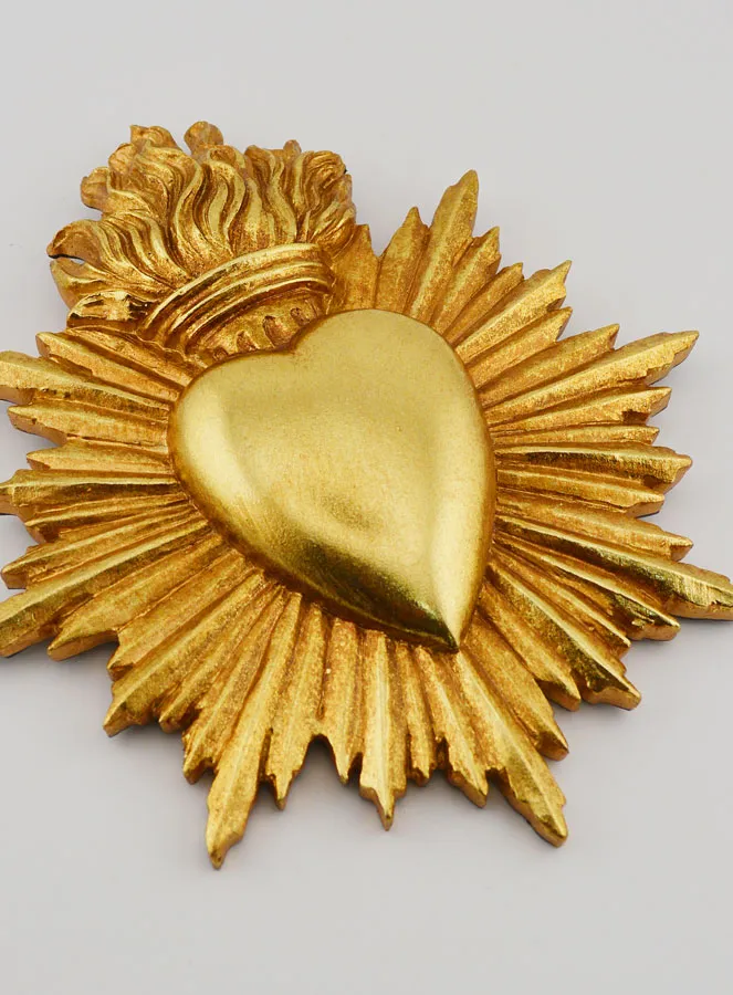Ex Voto Wanddekoration Strahlendes Herz - 17cm (pic 3)