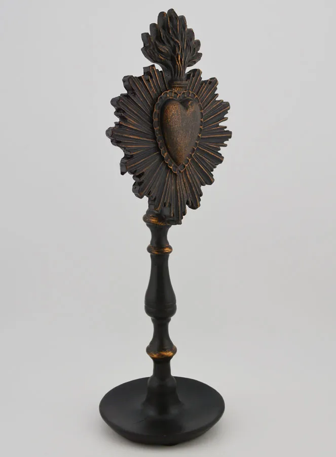 Ex Voto auf Sockel Schwarz & Bronze - 23cm (pic 3)