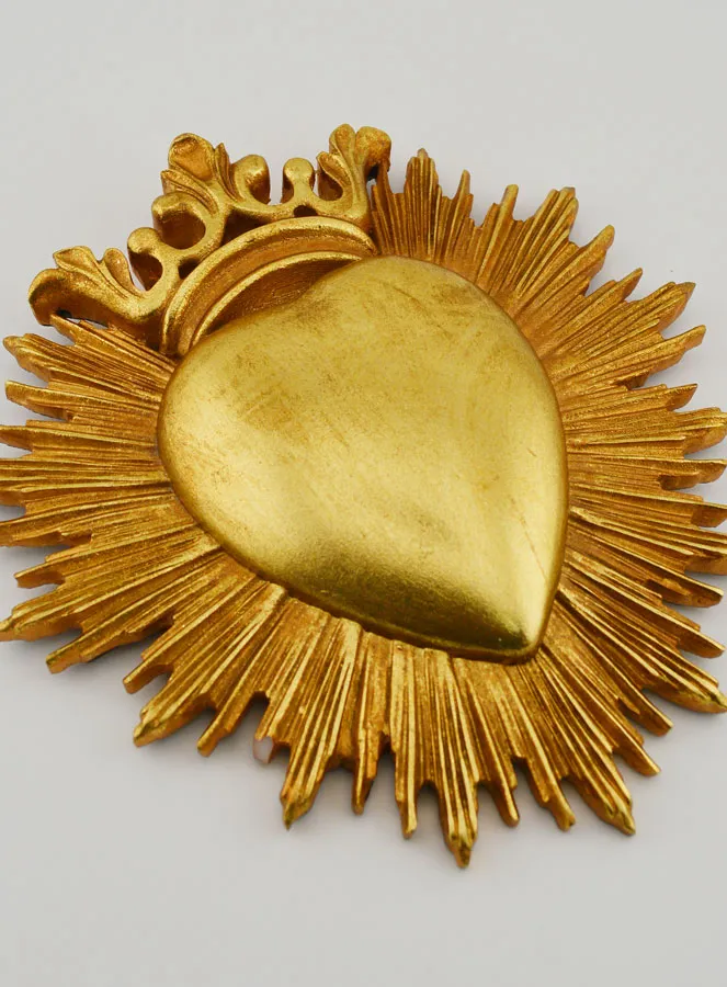 Ex Voto Wanddekoration Gekröntes Herz – 18cm (pic 3)