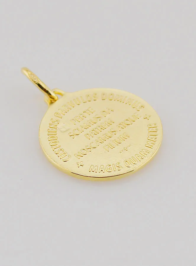 Vergoldete Medaille Heiliger Geist und Hymne – 18 mm (pic 4)