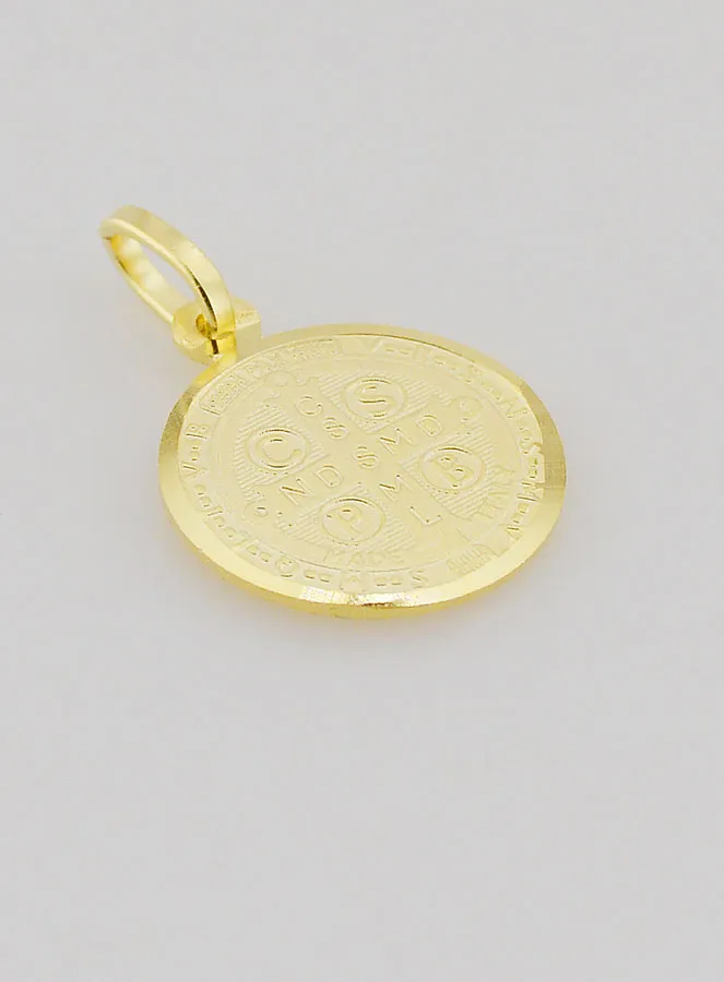 Vergoldete Medaille Heiliger Benedikt – 14 mm (pic 4)