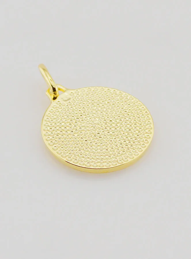 Vergoldete Medaille Schutzengel und Kind - 18mm (pic 4)