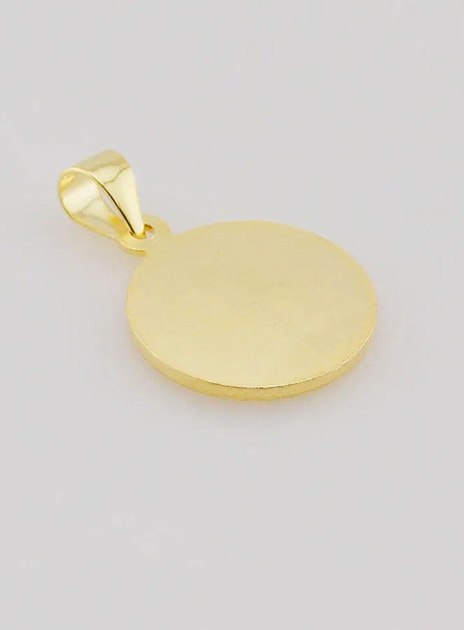Vergoldete Medaille mit Rand - Erzengel Michael - 14mm (pic 4)
