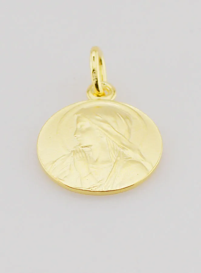 Vergoldete Medaille Betende Jungfrau Maria - 16mm (pic 2)